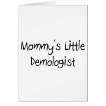 Mommys Little Demologist Greeting Cards