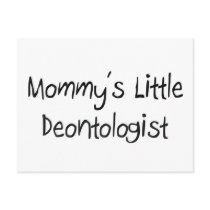 Mommys Little Deontologist postcards by tshirtshirts Mommys Little Deontologist postcards