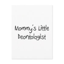 Mommys Little Deontologist postcards by tshirtshirts Mommys Little Deontologist postcards