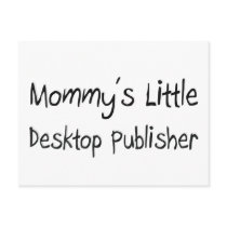 Mommys Little Desktop Publisher postcards