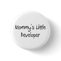 Mommys Little Developer buttons by tshirtshirts Mommys Little Developer buttons
