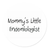 Mommys Little Endemiologist stickers by tshirtshirts Mommys Little Endemiologist stickers