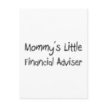 Mommys Little Financial Adviser postcards by tshirtshirts Mommys Little Financial Adviser postcards