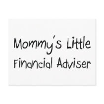 Mommys Little Financial Adviser postcards by tshirtshirts Mommys Little Financial Adviser postcards
