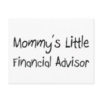 Mommys Little Financial Advisor postcards