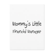Mommys Little Financial Manager postcards by tshirtshirts Mommys Little Financial Manager postcards