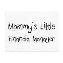 Mommys Little Financial Manager postcards by tshirtshirts Mommys Little Financial Manager postcards