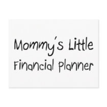 Mommys Little Financial Planner postcards by tshirtshirts Mommys Little Financial Planner postcards