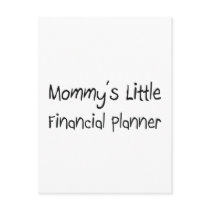 Mommys Little Financial Planner postcards by tshirtshirts Mommys Little Financial Planner postcards