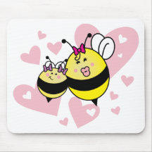 Mommy's little Girl / Petite fille à maman Mousepads