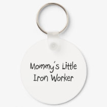Mommys Little Iron Worker keychains by tshirtshirts Mommys Little Iron Worker keychains