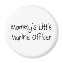 Mommys Little Marine Officer magnets by tshirtshirts Mommys Little Marine Officer magnets
