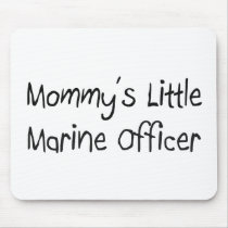 Mommys Little Marine Officer mousepads