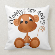 Mommy's Little Monkey Pillow pillows