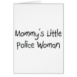 Mommys Little Police Woman Greeting Cards