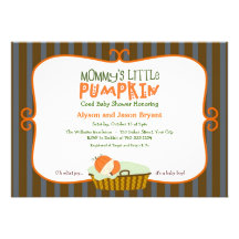 Mommy's Little Pumpkin Baby Shower Invitations