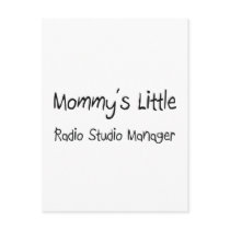 Mommys Little Radio Studio Manager postcards by tshirtshirts Mommys Little Radio Studio Manager postcards