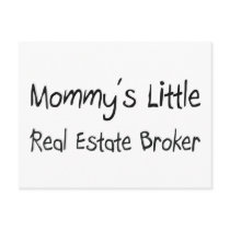Mommys Little Real Estate Broker postcards by tshirtshirts Mommys Little Real Estate Broker postcards