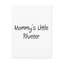 Mommys Little Riveter postcards