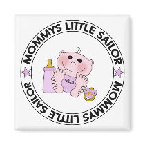 Mommys Little Sailor (Girl) magnets