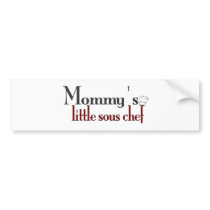 Mommy's little sous chef bumper stickers