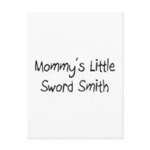 Mommys Little Sword Smith postcards