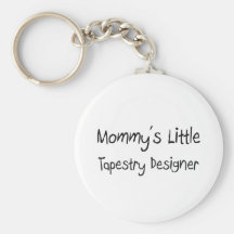 Mommys Little Tapestry Designer Keychain