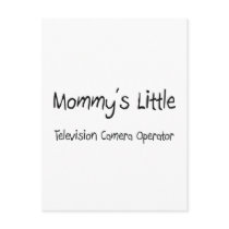 Mommys Little Television Camera Operator postcards