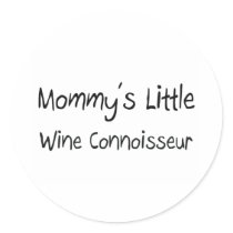 Mommys Little Wine Connoisseur Sticker