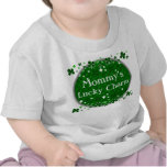 Mommy's Lucky Charm, St. Patrick's Day Baby Tee Shirts