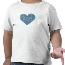 "Mommy's Valentine" - Striped Antique Heart [1] Tees