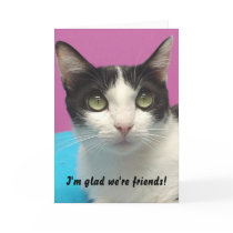 Momo - I'm glad we're friends! Blank Card by Humane_Society Momo - I'm glad we're friends! Blank Card