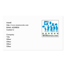 MOMocrats card template business cards