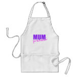 Mompreneur With Dot Hyphen, Two Colors, Two Fonts Aprons