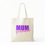 Mompreneur With Dot Hyphen, Two Colors, Two Fonts bags
