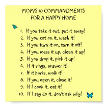 Mom's 10 Commandments Poster posters by OurSouthernCharm Mom's 10 Commandments Poster posters