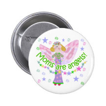 Moms Are Angels Pins