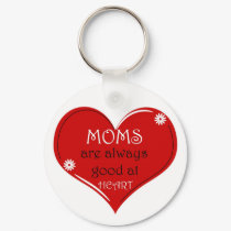 Moms are good at heart - Keychain by cycreation Moms are good at heart - Keychain