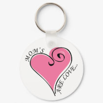 Mom's Are Love Keychain by prfctpersonalization Mom's Are Love Keychain