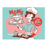 Mom's Bakery Retro Mother's Day Postcard