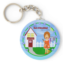 Mom's Bed and Breakfast Keychain
