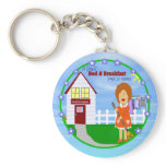 Mom's Bed and Breakfast Keychain