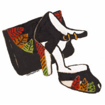 mom's classy shoe and bag photo sculptures