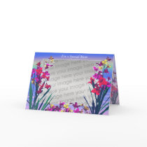 Mom's Day Special Flowers (photo frame) cards