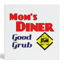 Mom's Diner Good Grub Retro Recipe Binder binders