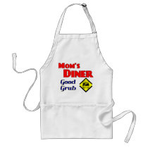 Mom's Diner Good Grub Retro Restaurant aprons
