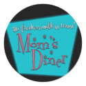 Mom's Diner Retro Pro-Breastfeeding Design stickers