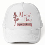 Mom's Diner Retro Waitress Red hats