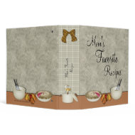 Mom's Favorite Recipes Binder binder