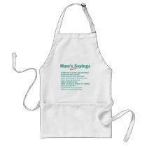 Mom's favorite sayings on gifts for her. aprons